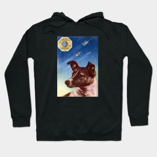 1958 Laika, First Dog in Space Hoodie